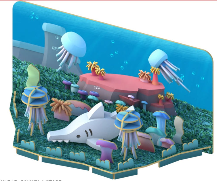 greenhome Kids Simulation Sharp Tooth Wolffish Toy Underwater