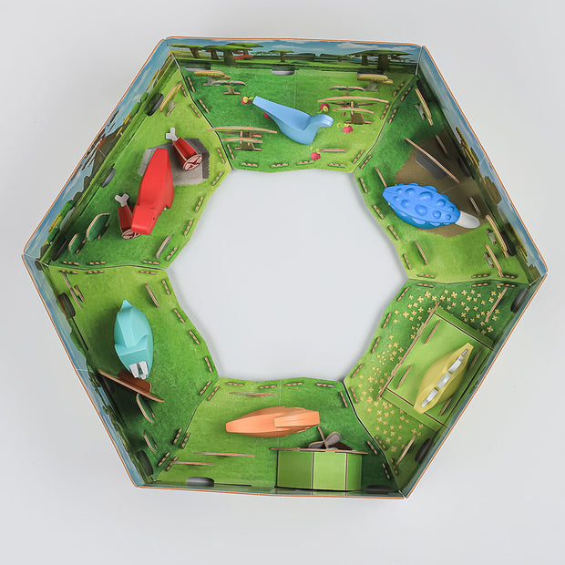 Hexagon Dinorama Set. (6-Pack)